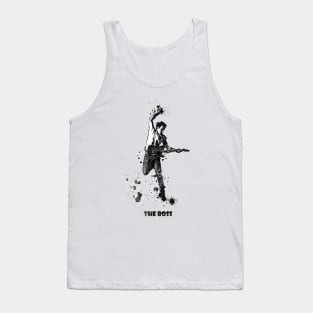 Bruce Springsteen The Boss Watercolor Splatter Black and White 04 Tank Top